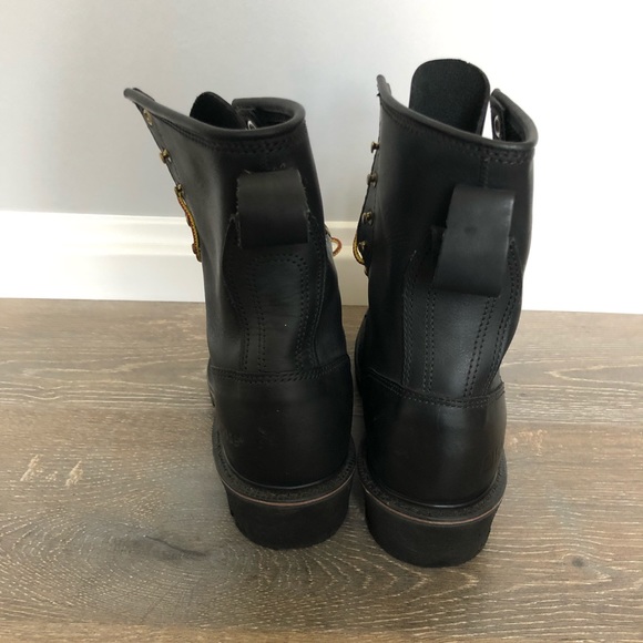 NEW LaCrosse Black Lace up Boots Vibram sole Sz 10